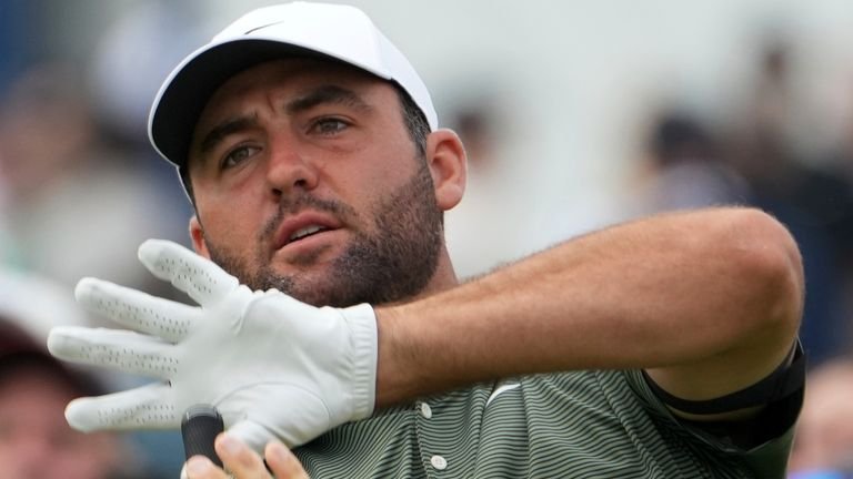 Scottie Scheffler during the US Open