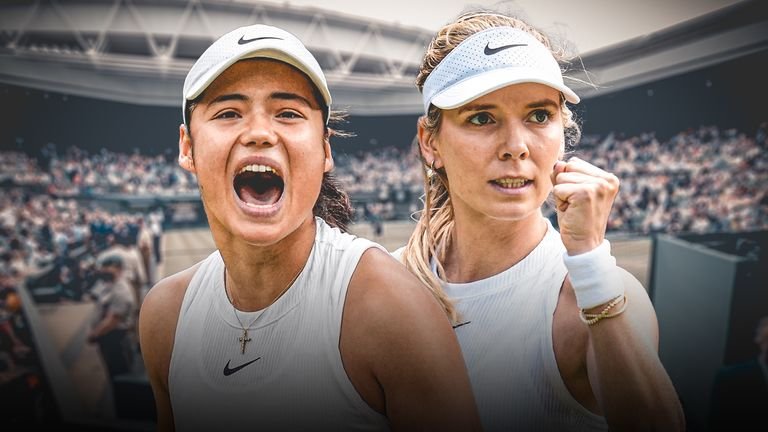 Emma Raducanu and Katie Boulter.