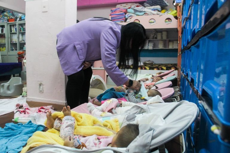 Nicole Yang checks on the babies-1751871973