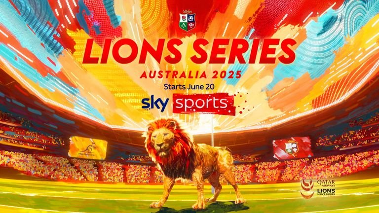 Follow the British and Irish Lions’ tour of Australia live on Sky Sports this summer.