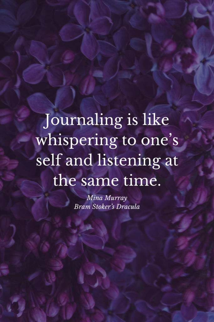 Quote to illustrate to effectiveness of journaling for mental wellness.