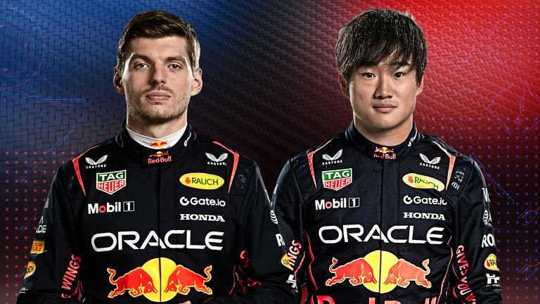 Max Verstappen and Yuki Tsunoda